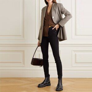 FRAME Le Skinny de Jeanne Mid-Rise Black Jeans Size 27